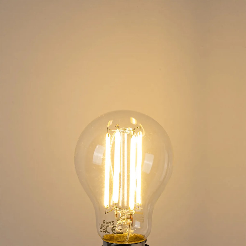 Conjunto de 5 Lâmpadas LED E27 A60 Clara 2.2W 470 lm 2700K