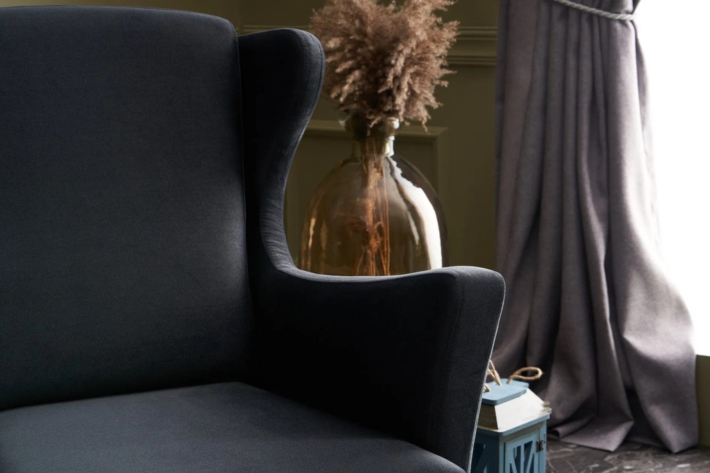 Cadeira Wing Lola – Antracite – 77x98x80 cm