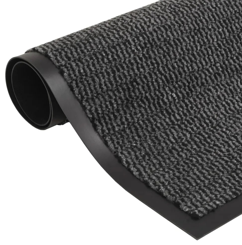 Tapete controlo pó retangular tufado 2 pcs 90x150cm antracite