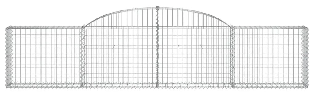 Cestos gabião arqueados 25pcs 300x30x60/80 cm ferro galvanizado