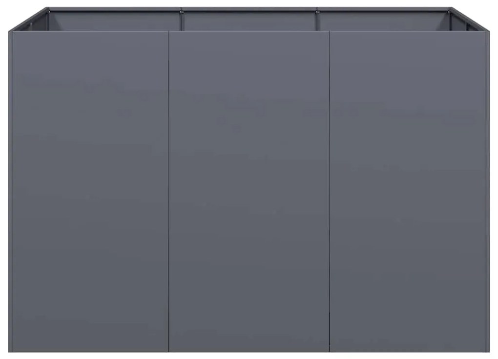 Vaso floreira 120x80x80 cm aço antracite