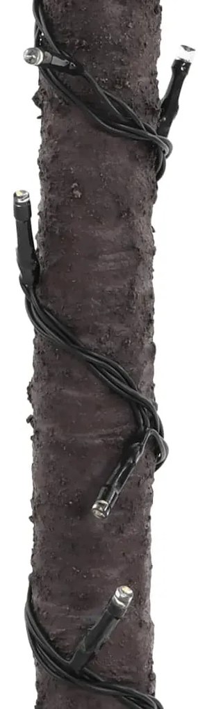 Palmeira c/ 136 luzes LED 220 cm branco quente