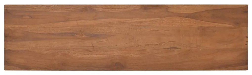 Móvel de TV 110x30x50 cm madeira de teca maciça