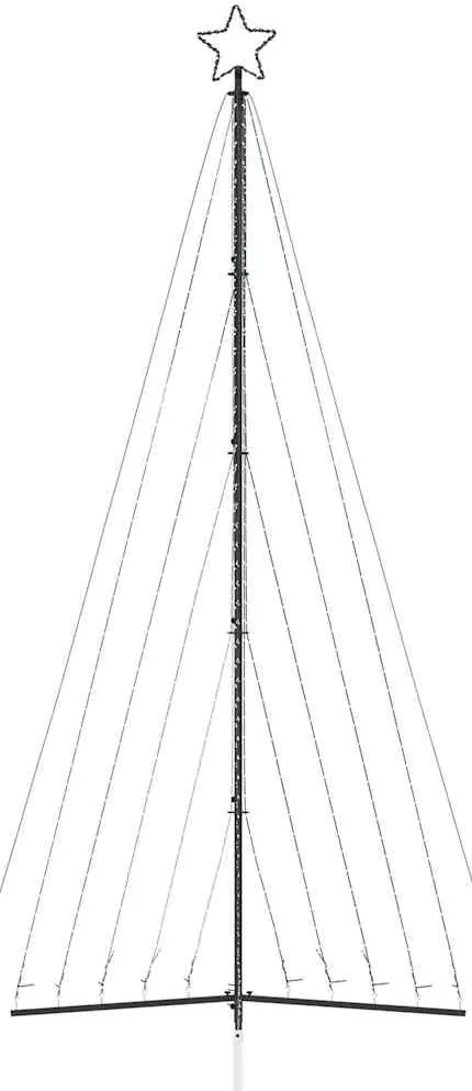 LED Árvore de Natal 570 LEDs Branco Frio 399 cm