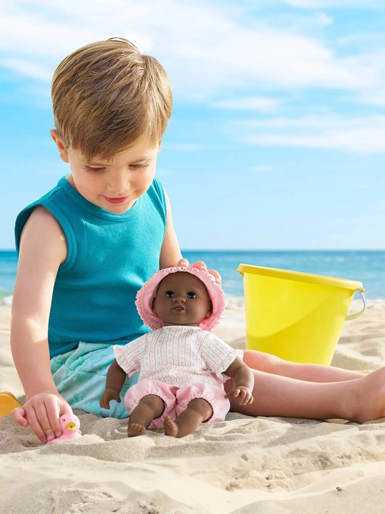 Boneca bebé Bébé Bain Alyzée tulipas 30 cm rosa