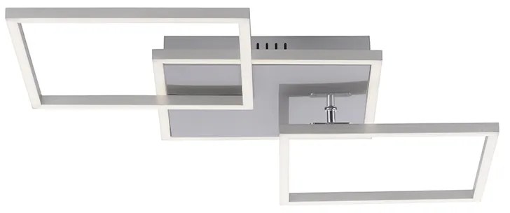 Candeeiro de teto em aço com LED e 3 luzes reguláveis - Amanda Moderno