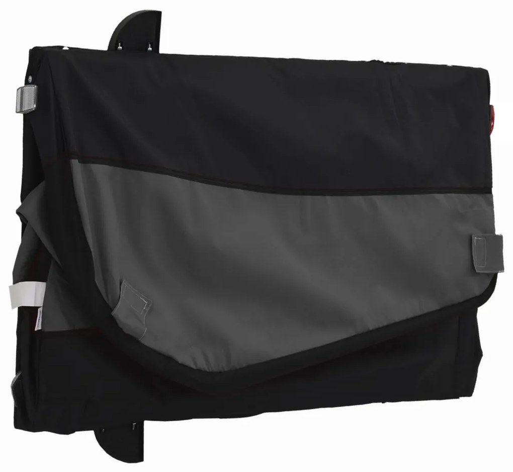 Reboque para bicicleta 30 kg ferro preto