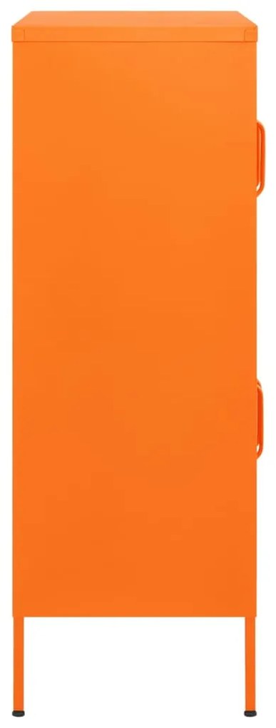 Armário de arrumação aço 80x35x101,5 cm laranja