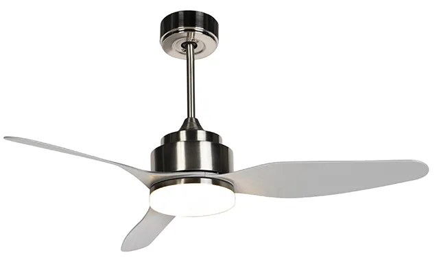 Ventilador de teto cinza com LED com controle remoto - Tramontane 46 Moderno