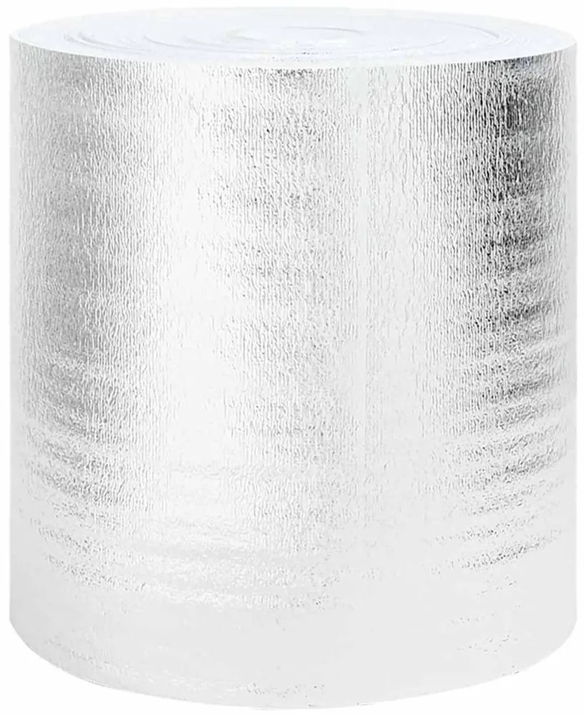 vidaXL Refletor de calor para radiador Prateado 10 x 0,5 m Polietileno