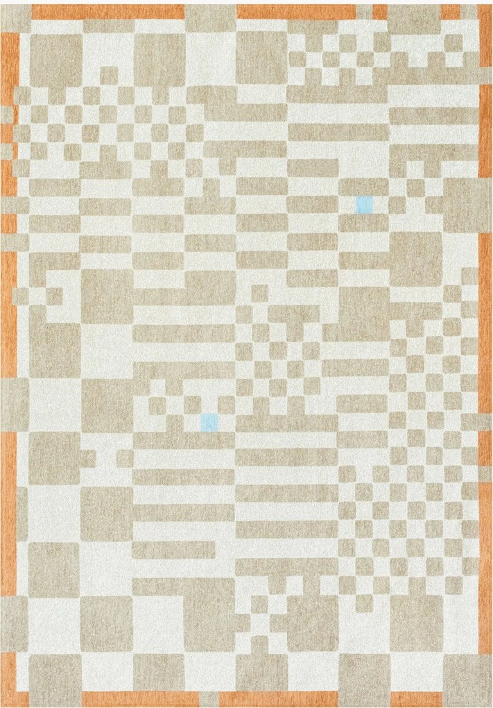 Tapete lavável em jacquard para interior e exterior Chess