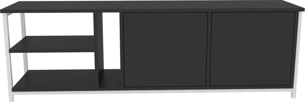 Móvel TV Primrose – Branco e Antracite – 160 cm x 35,3 cm x 50,8 cm