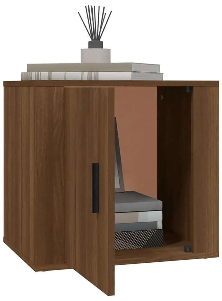 Mesa de cabeceira 50x39x47 cm cor carvalho castanho