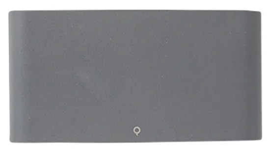 Conjunto de 2 Apliques de Parede Exterior Cinzento Escuro 17,5 cm com LED - Batt Moderno