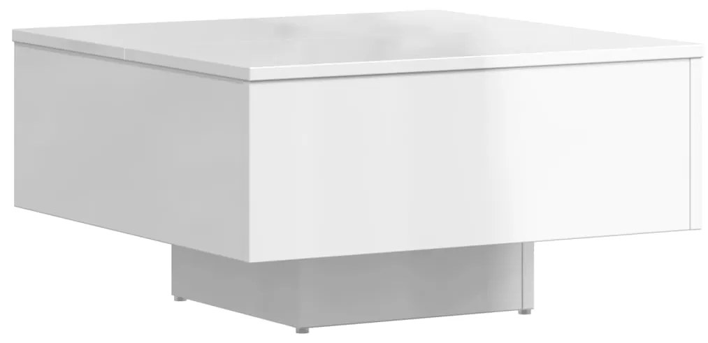 Mesa de centro derivados de madeira branco brilhante