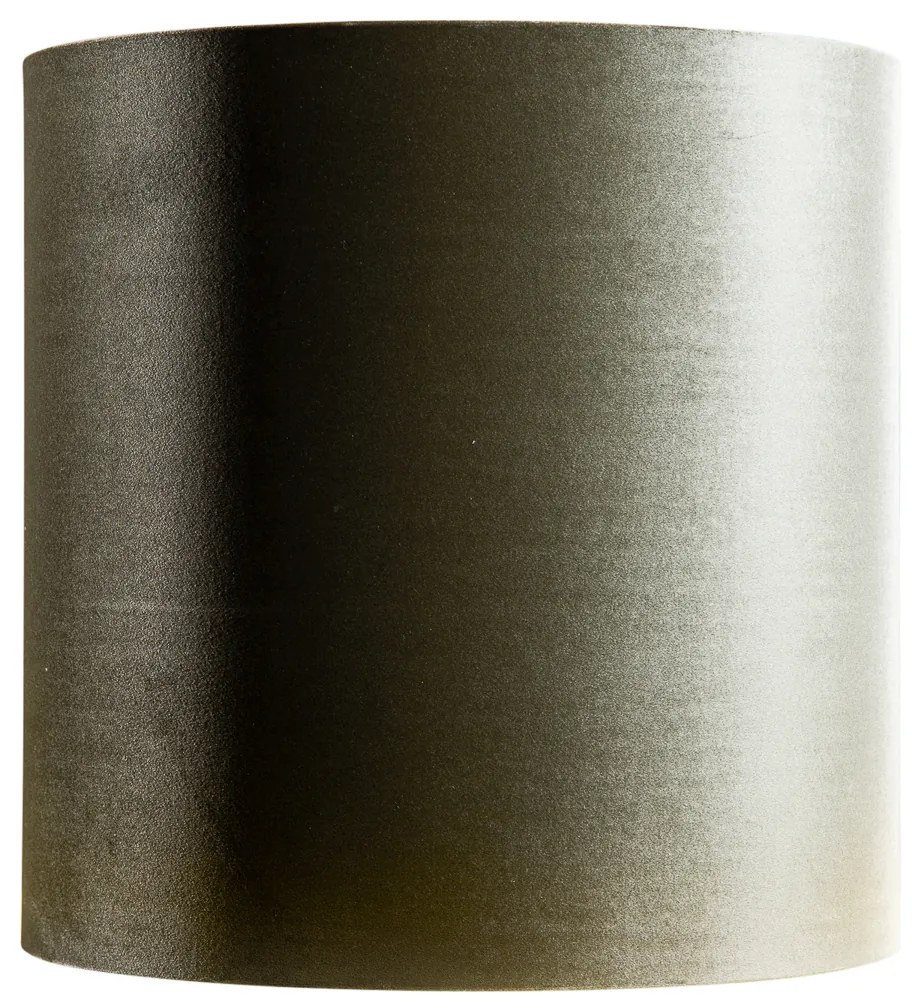 Abajur de Veludo Verde com Interior Dourado 40/40/40