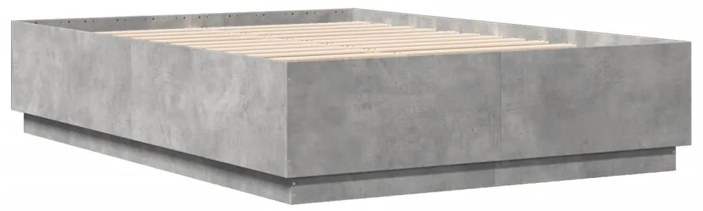 Estrutura de cama 150x200 cm derivados de madeira cinza cimento