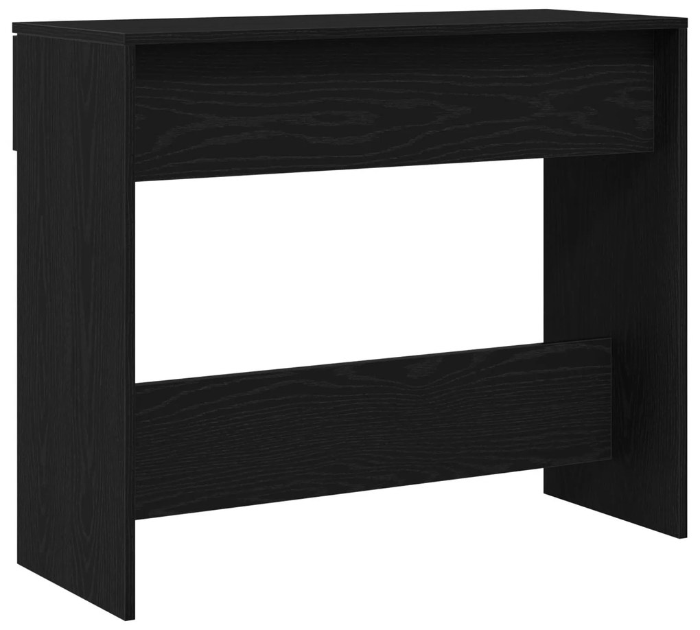 Mesa de Console vidaXL Preto Carvalho 90x36x75 cm Madeira de Engenhari