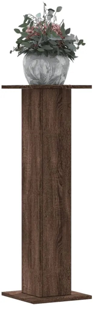vidaXL Suportes p/ plantas 2 pcs 30x30x95 cm derivados de madeira