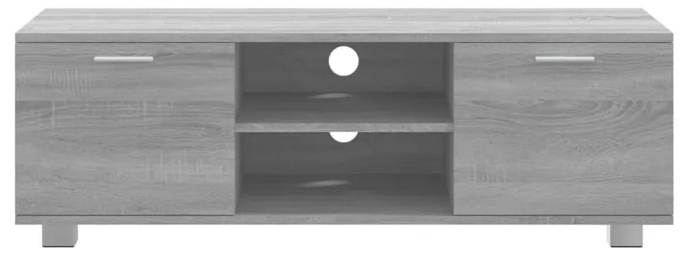 Móvel de TV 120x40,5x35 cm derivados de madeira cinzento sonoma