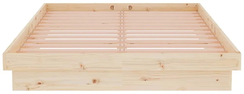 Estrutura de cama pequena casal 120x190 cm pinho maciço