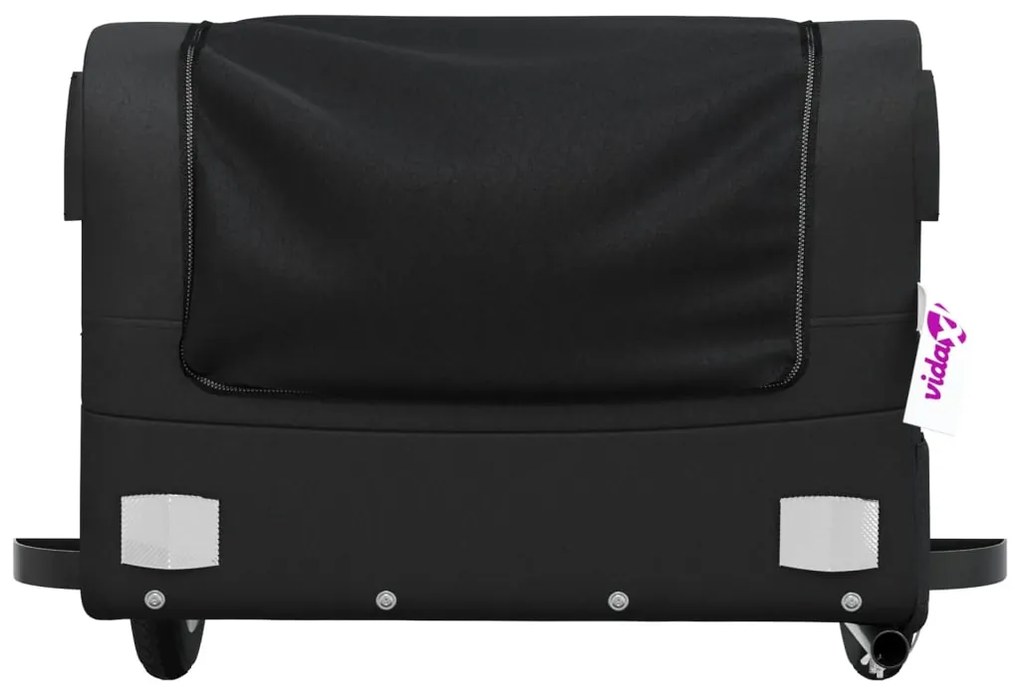 Reboque para bicicleta 30 kg ferro preto