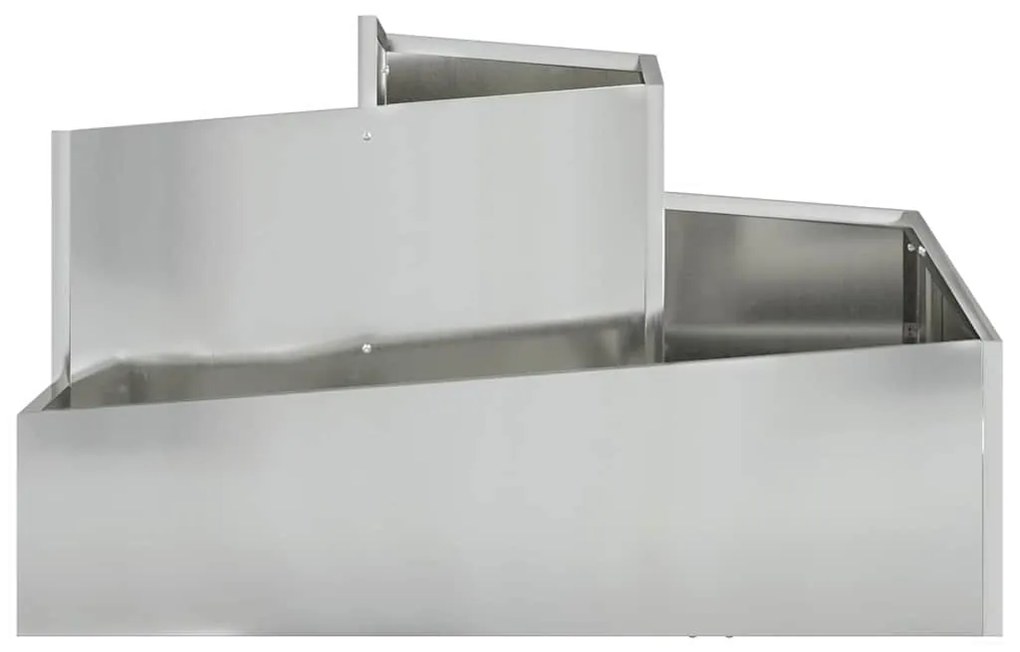 Vaso 80x80x50 cm Aço Galvanizado