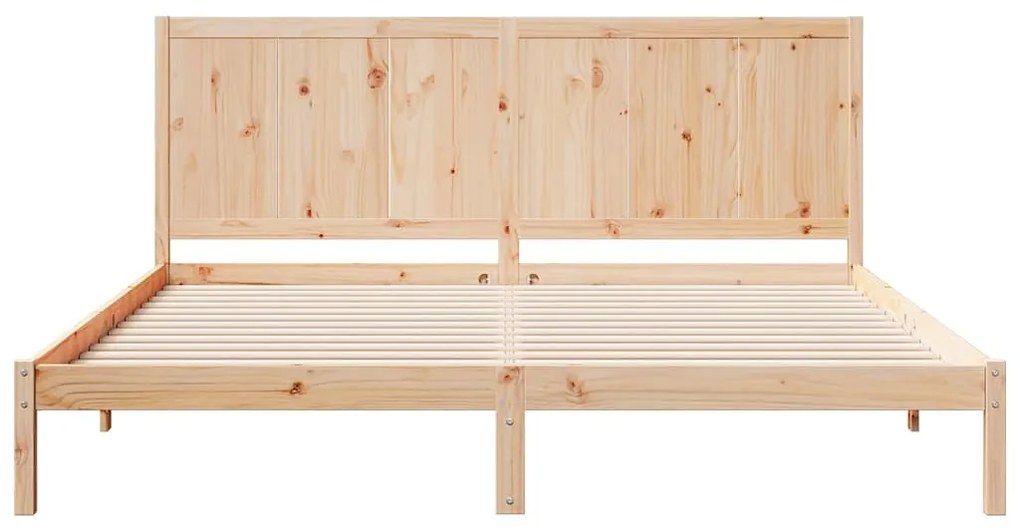 Cama extra longa sem colchão 200x220 cm madeira maciça