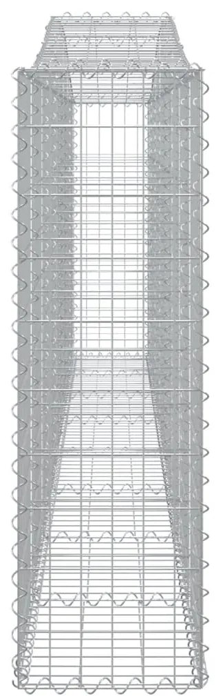 Cestos gabião arqueados 2pcs 400x30x100/120cm ferro galvanizado
