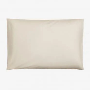 Fronha Agassi De Algodão Percal 180 Fios Creme Cannoli & 50 X 75 Cm - Sklum