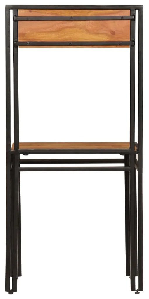 Cadeiras de jantar 2 pcs madeira de acácia maciça
