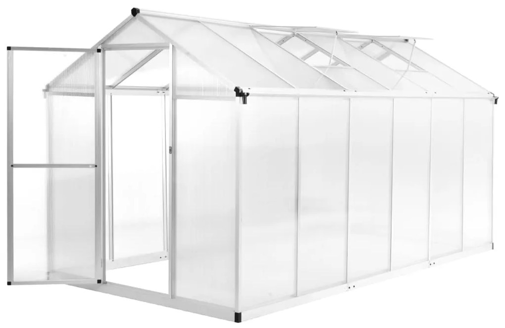 vidaXL Estufa de alumínio 362x190x195 cm 13,41 m³