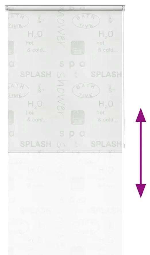 Estore de rolo para o duche 80x240 cm Splash