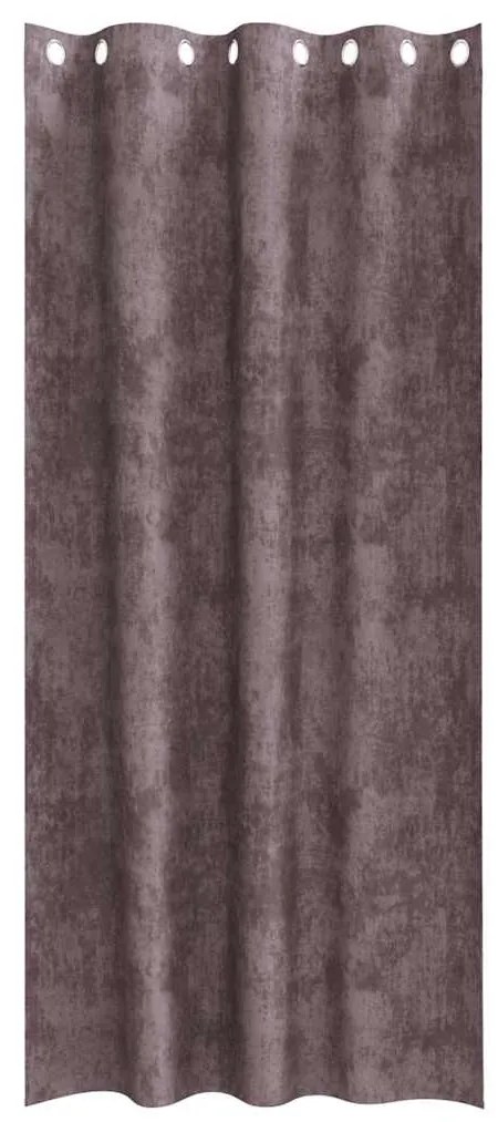 Cortinas de Veludo 2 pcs com Ilhós Marrom 260x140 cm