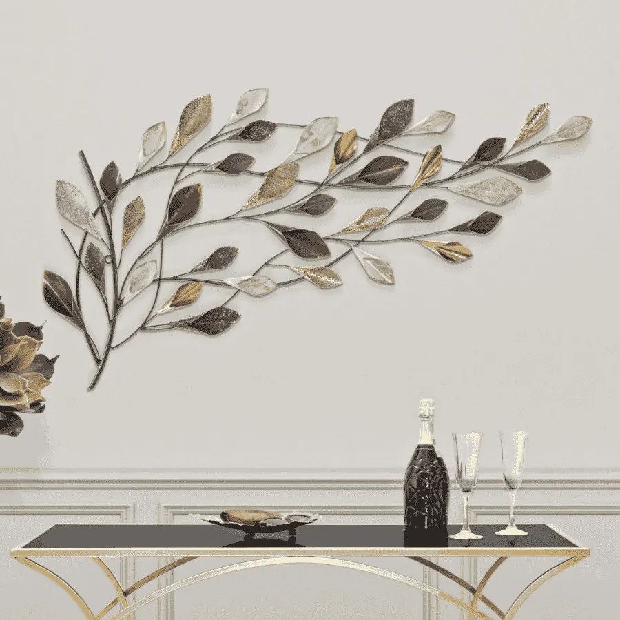 PAINEL DE PAREDE FERRO RAMO 115,5X6X65 CM MULTICOLORIDO