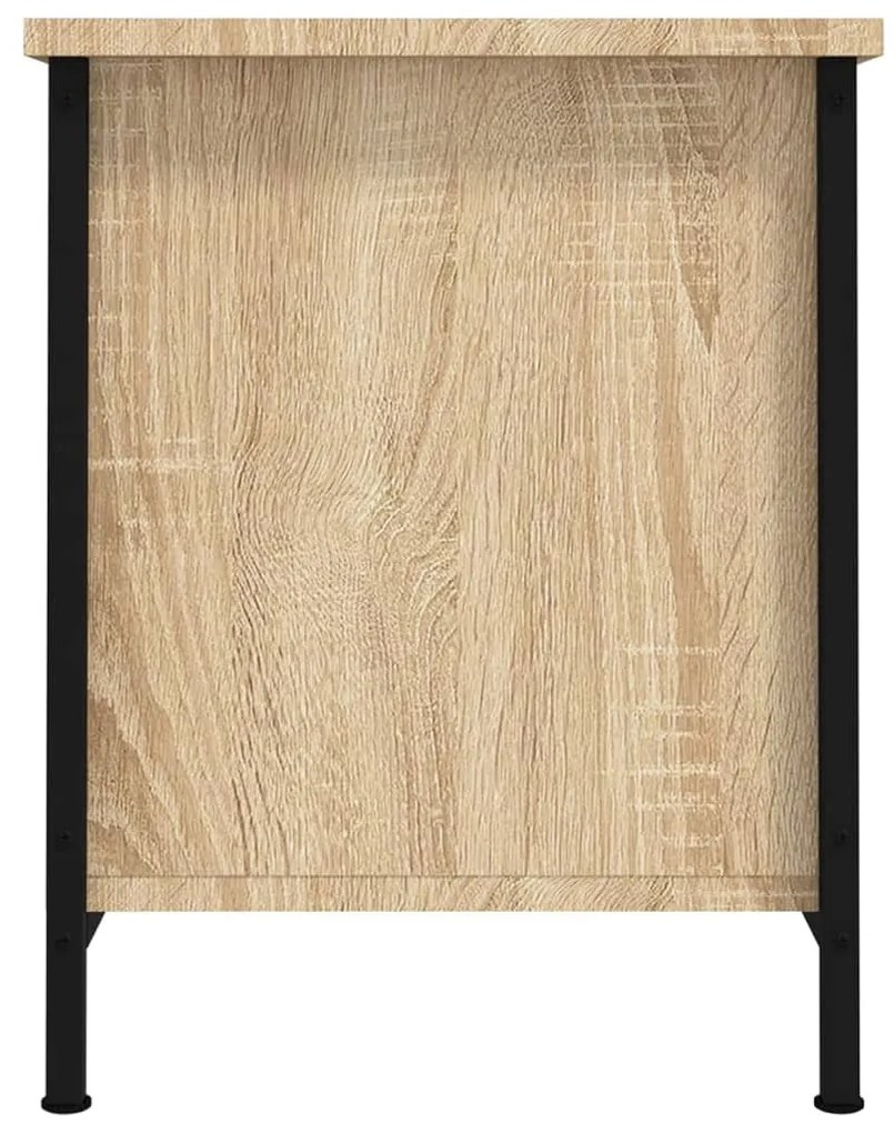 Móvel TV c/ portas 60x35x45 cm deriv. madeira carvalho sonoma