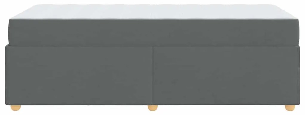 Estrutura de cama com colchão Cinzento escuro 100 x 200 cm