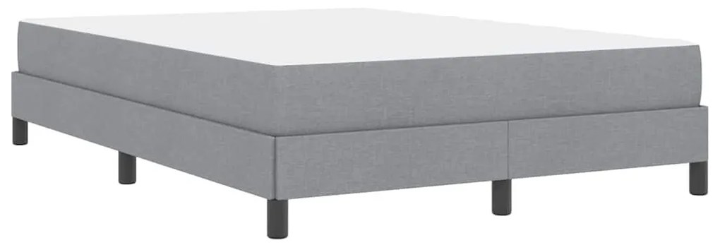 Cama Box Outros Cinzento-claro 140 x 190 cm tecido