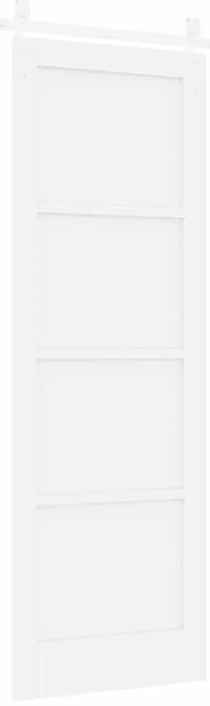Porta Deslizante vidaXL com Conjunto de Ferragens Branca 73.5x211 cm M
