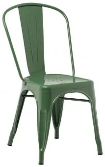 Pack De 4 Cadeiras Empilháveis Em Aço Lix Verde Couve - Sklum