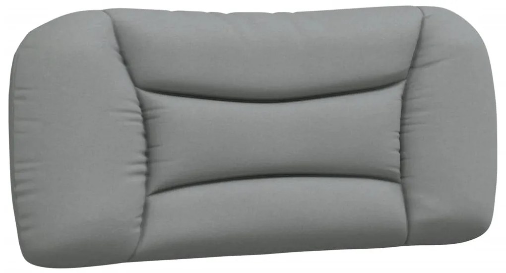 Cama com colchão 80x200 cm tecido cinzento-claro