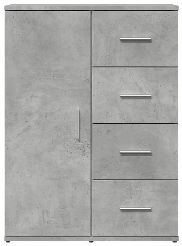 Aparadores 2 pcs 59x39x80 cm derivados madeira cinzento cimento