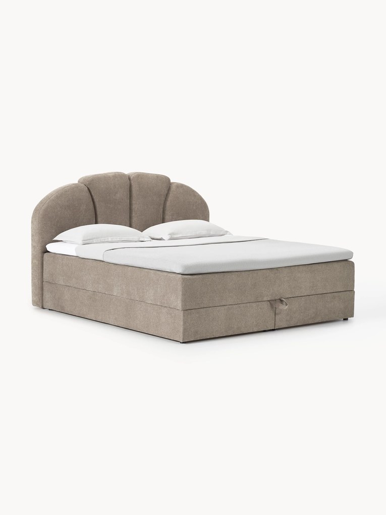 Cama boxspring com arrumação Romia