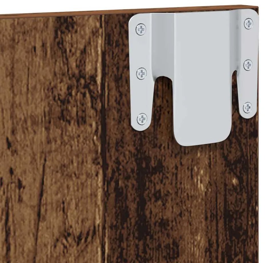 Gabinete de TV de Parede Madeira Antiga 120 x 23.5 x 90 cm