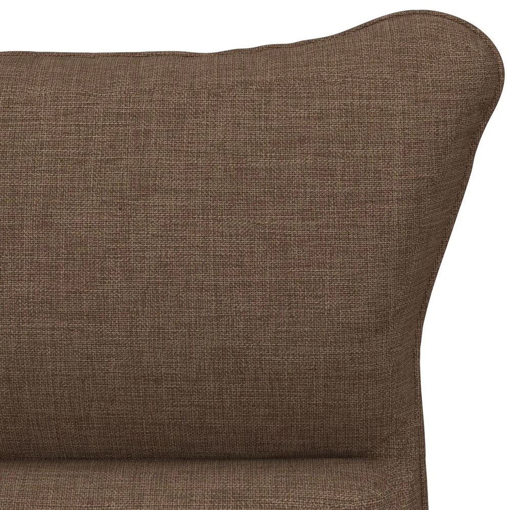 Poltrona Relaxante vidaXL em Tecido Castanho