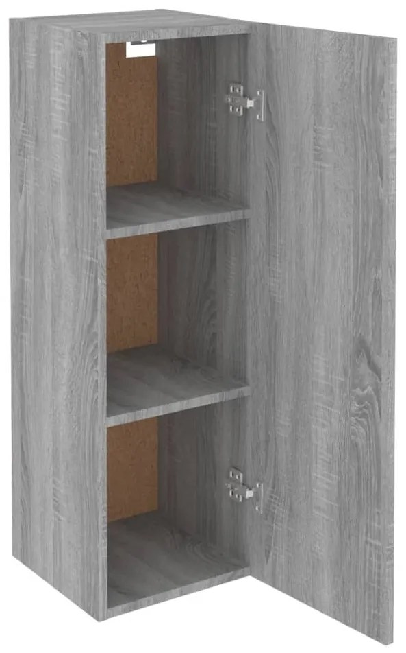 Conjunto móveis de TV 5 pcs madeira processada sonoma cinza