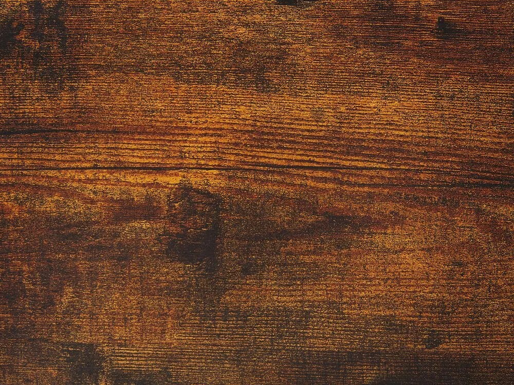 Armário com 4 portas castanho escuro e preto VINCE Beliani