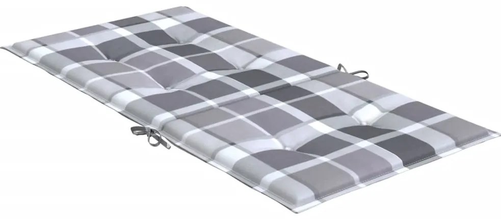 Almofadões lombares cadeiras jardim 6pcs oxford xadrez cinza