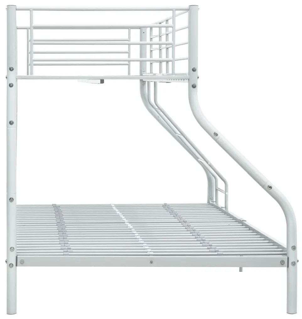 Estrutura de beliche 140x200/90x200 cm metal branco