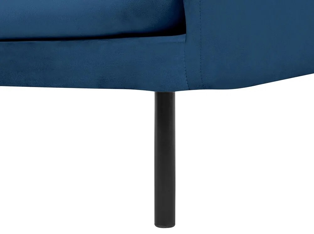 Poltrona em veludo azul escuro VINTERBRO Beliani